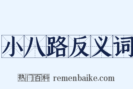 小八路反义词是什么意思的图片